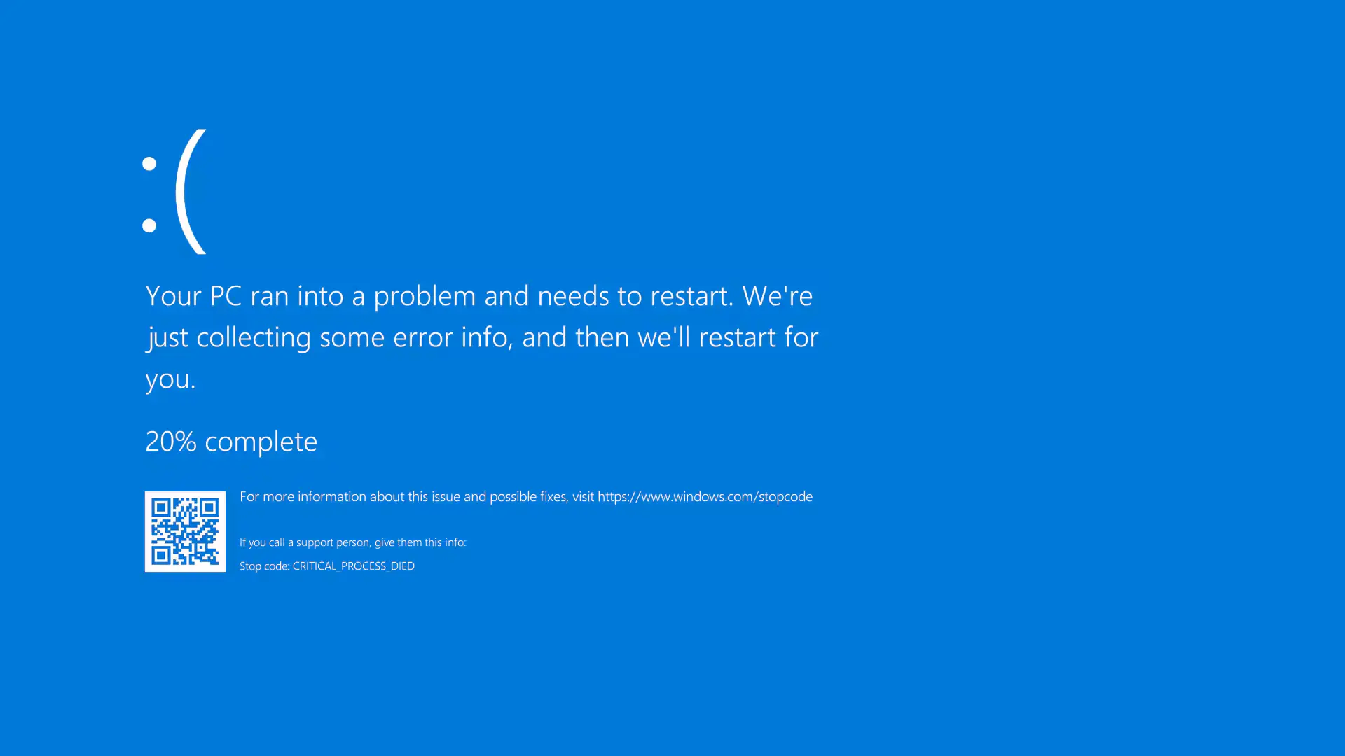PS: 默认壁纸是经典的 Windows 蓝屏界面，哈哈